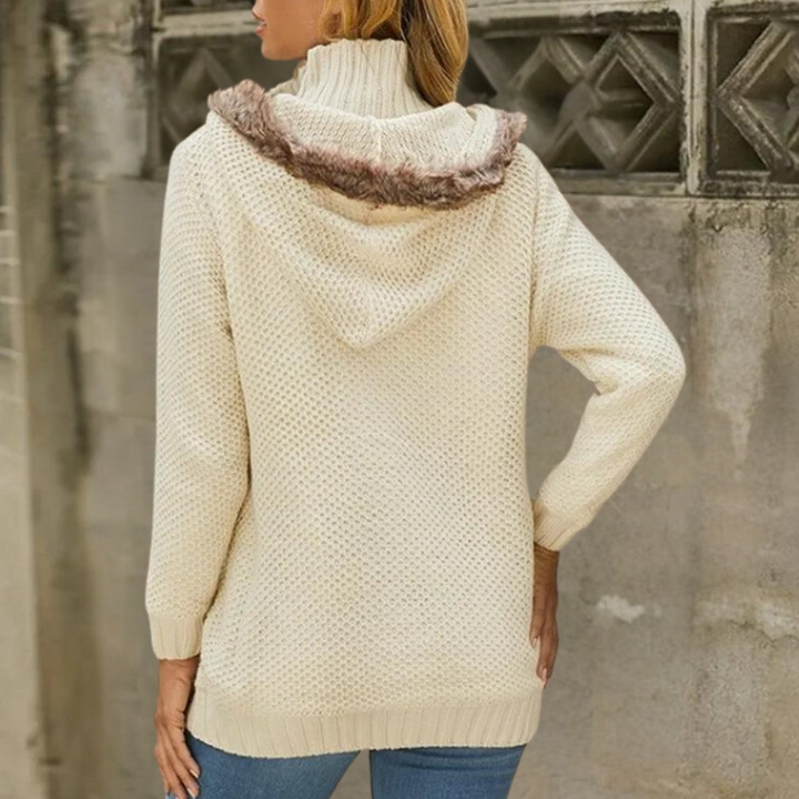 NAYLANI - Moderne Cardigan med Hætte til Kvinder