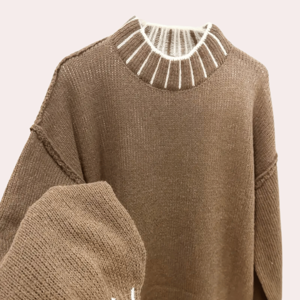SERENITY - Oversize Turtleneck Trøje til Kvinder