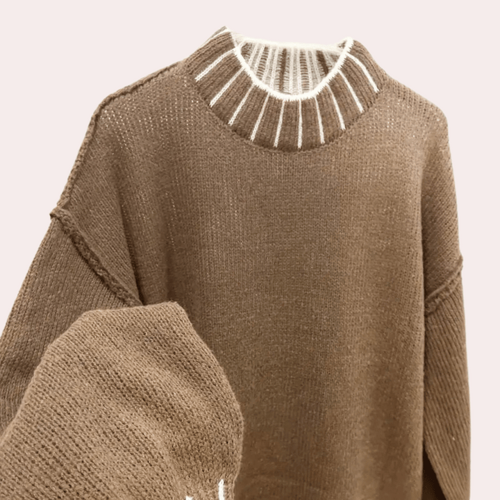 SERENITY - Oversize Turtleneck Trøje til Kvinder