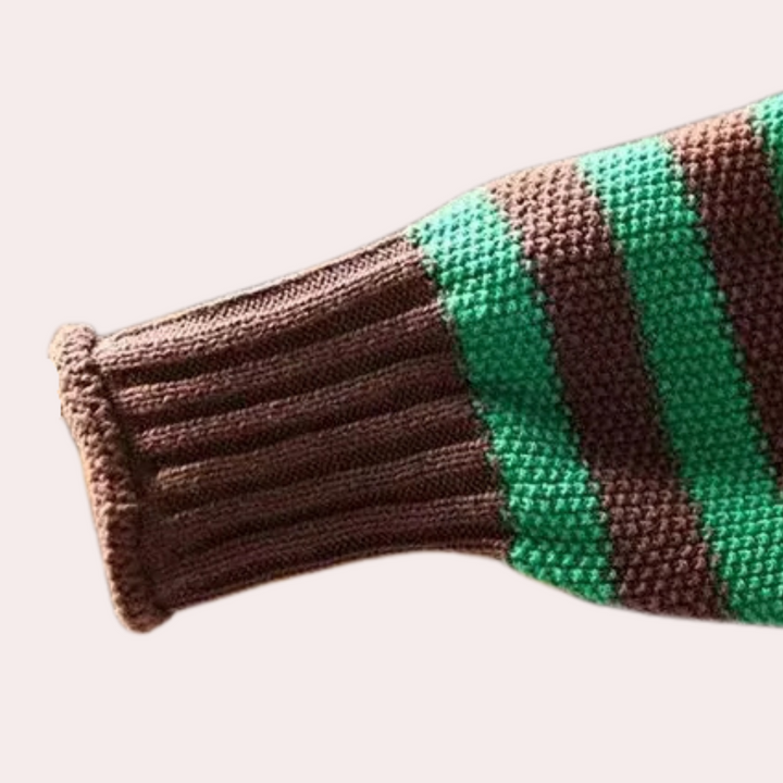 TAITLYNN - Løs Stribet Sweater til Kvinder