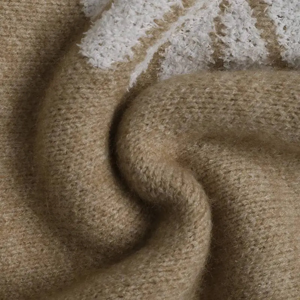 MARLEY - Blomsterstrik Sweater til Kvinder