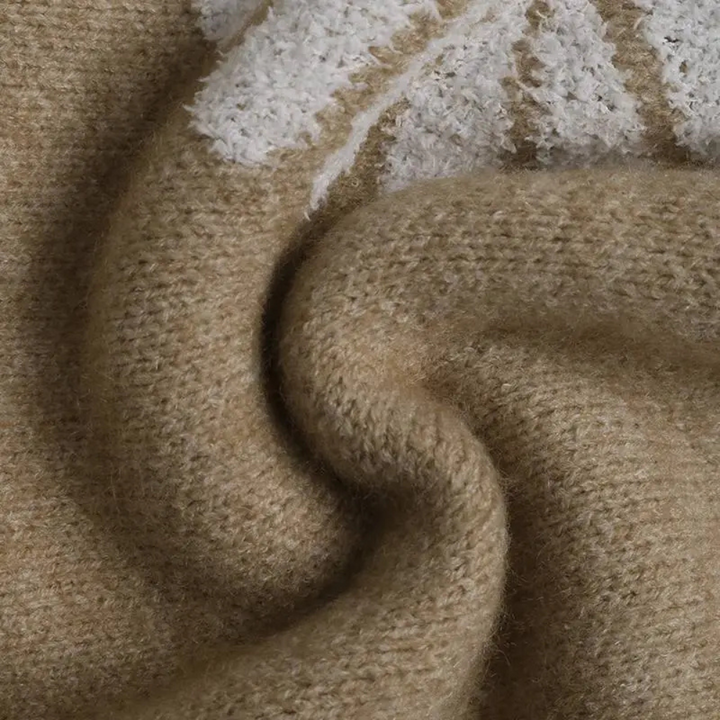 MARLEY - Blomsterstrik Sweater til Kvinder