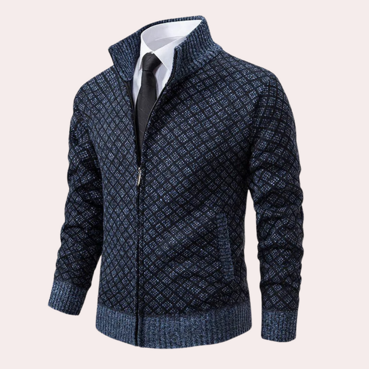 HENRY  - Stilfuld Strikket Cardigan til Mænd