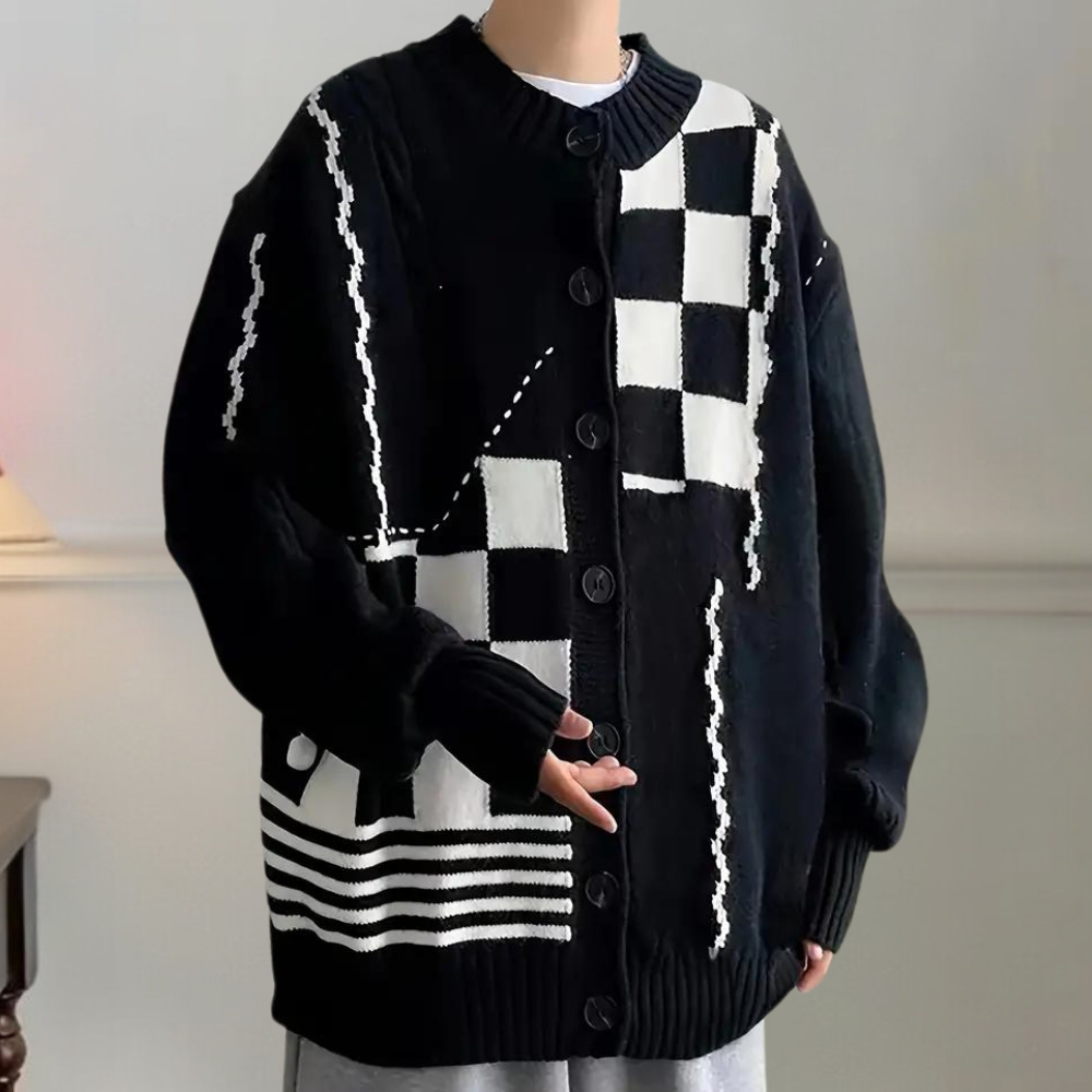 KEION - Strikket Cardigan til Mænd