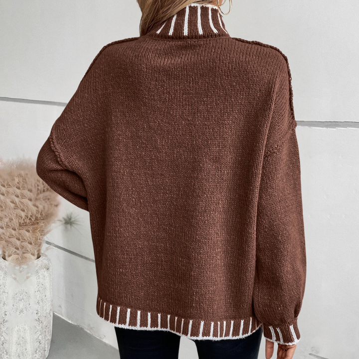 LUA - Afslappet Turtleneck Sweater til Damer
