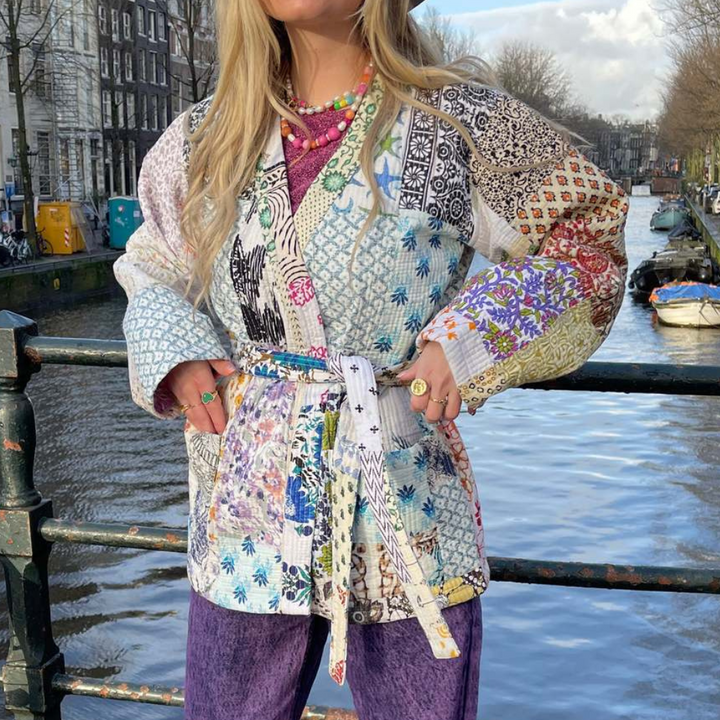 Jovita - Stilfuld Mønstret Jakke til kvinder