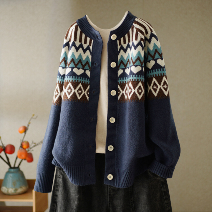 Osana - Stilfuld Vintage Cardigan til Kvinder