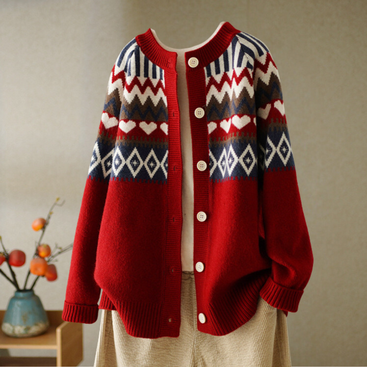 Osana - Stilfuld Vintage Cardigan til Kvinder