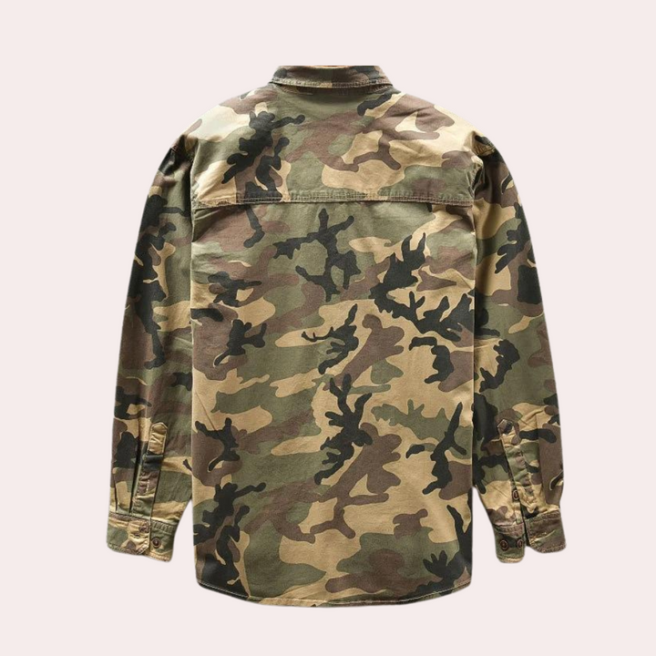 Jakub - Moderne og komfortabel camouflageskjorte til mænd