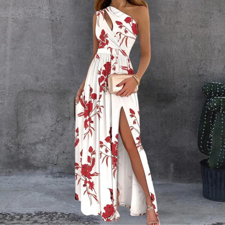 Loredana - Asymmetrisk One-Shoulder Maxikjole til Kvinder