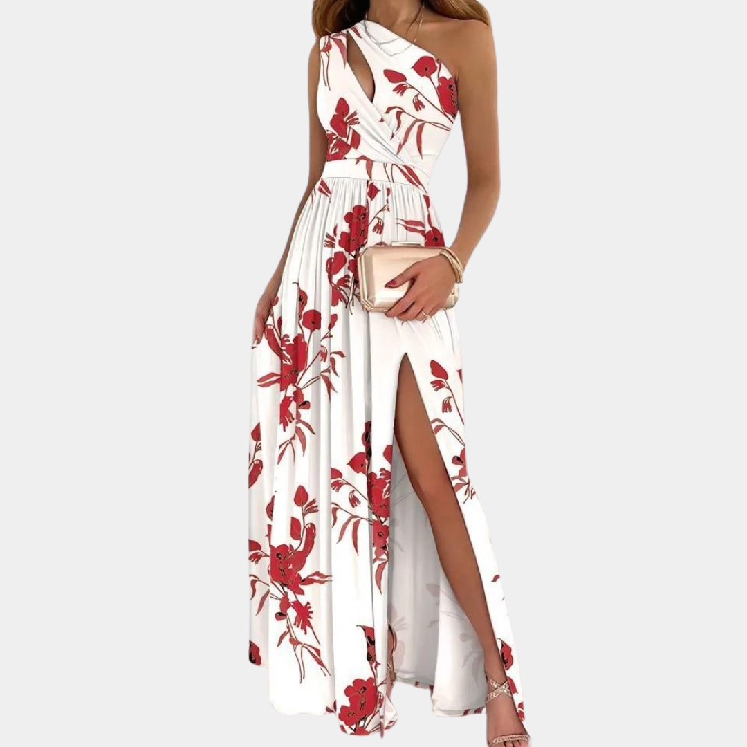 Loredana - Asymmetrisk One-Shoulder Maxikjole til Kvinder
