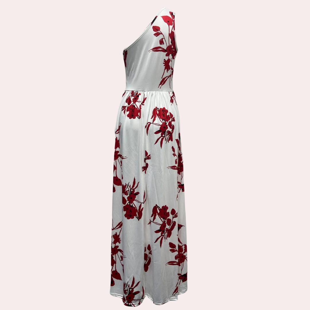 Loredana - Asymmetrisk One-Shoulder Maxikjole til Kvinder