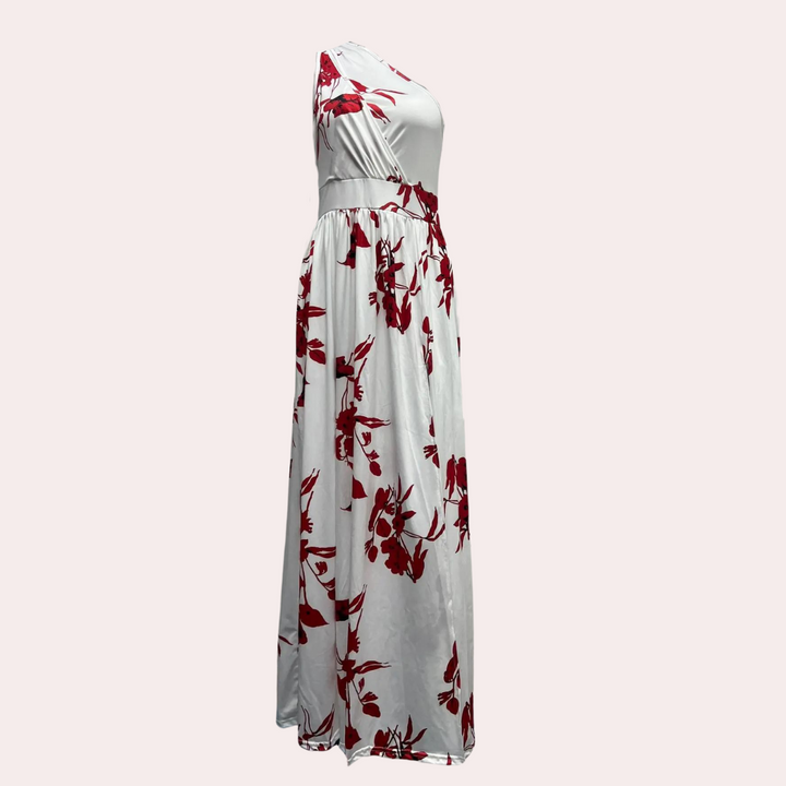 Loredana - Asymmetrisk One-Shoulder Maxikjole til Kvinder