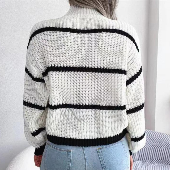 Celine - Blød højhalset sweater til kvinder