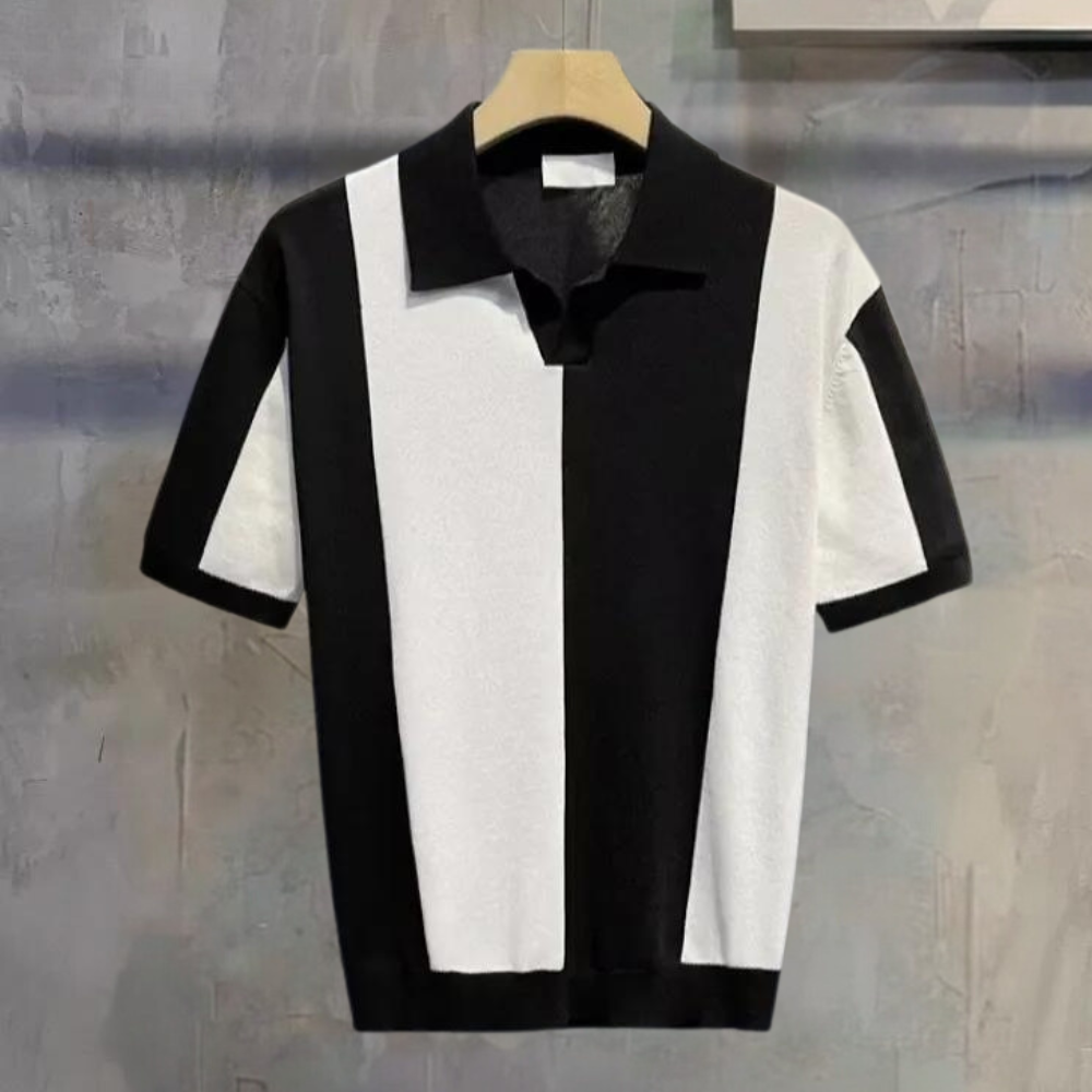 Andrei - Strikket poloshirt til mænd