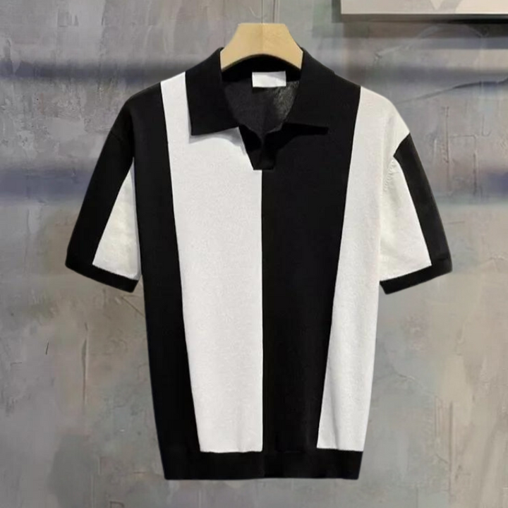 Andrei - Strikket poloshirt til mænd