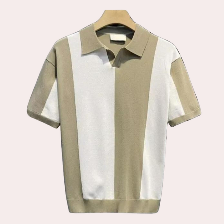 Andrei - Strikket poloshirt til mænd