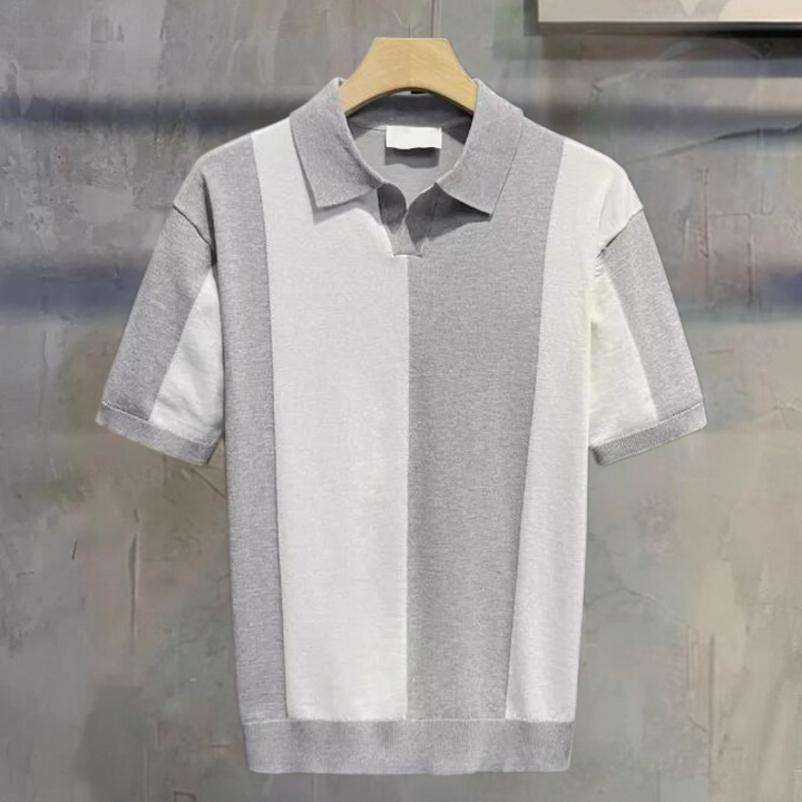 Andrei - Strikket poloshirt til mænd