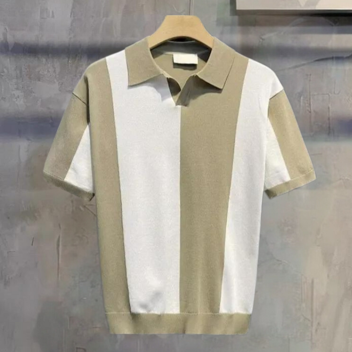 Andrei - Strikket poloshirt til mænd