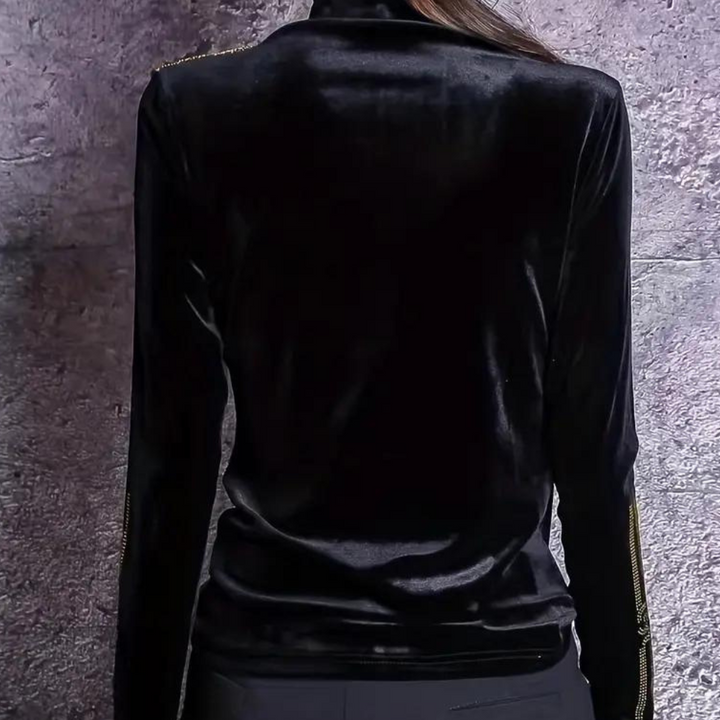 Xanthi - Elegant kvindesweater med mock neck