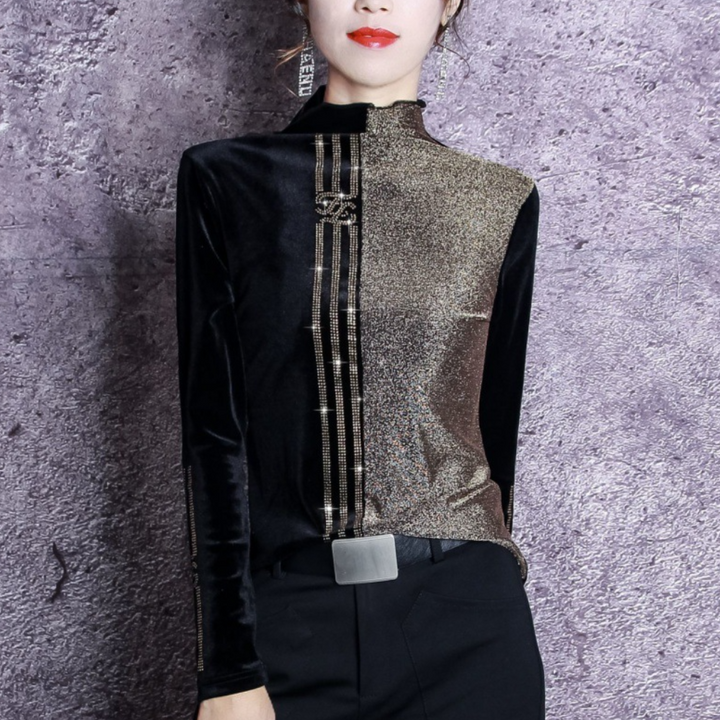 Xanthi - Elegant kvindesweater med mock neck
