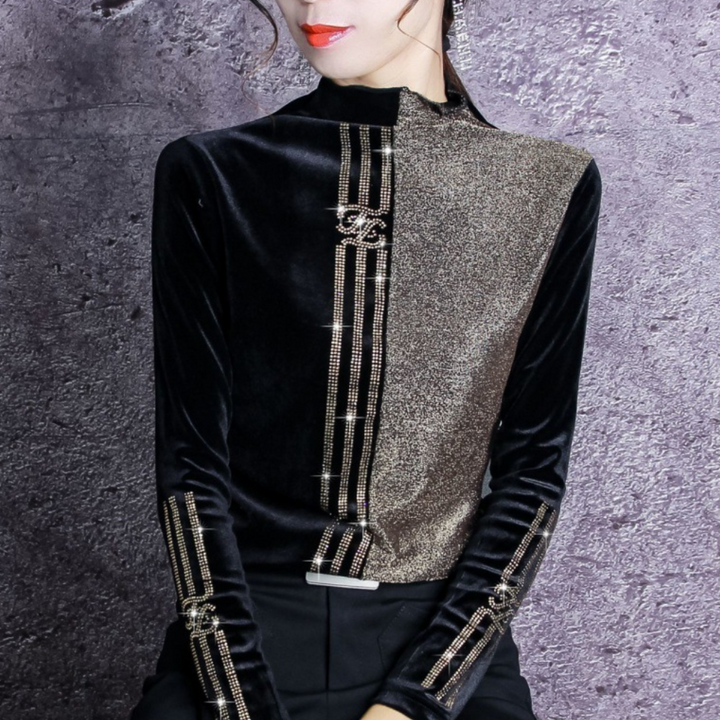 Xanthi - Elegant kvindesweater med mock neck