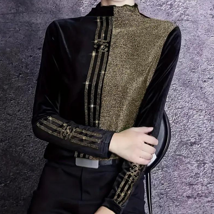 Xanthi - Elegant kvindesweater med mock neck