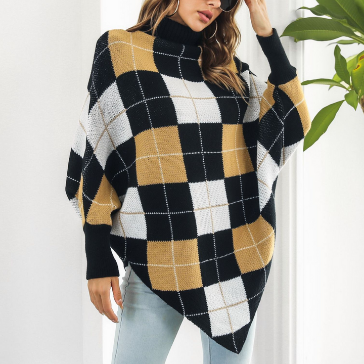Aikaterini - Plaid Jacquard-sweater til kvinder