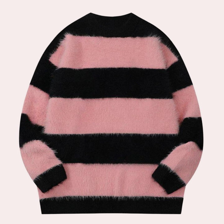 Hildimar - Stilfuld sweater med dråbeformede skuldre til kvinder