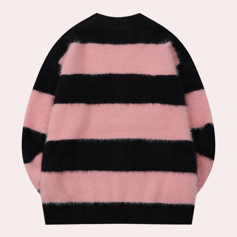 Hildimar - Stilfuld sweater med dråbeformede skuldre til kvinder