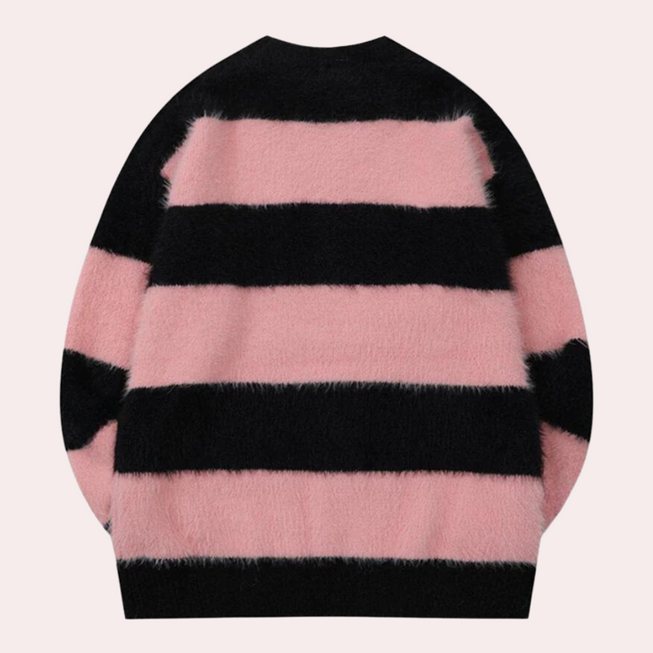 Hildimar - Stilfuld sweater med dråbeformede skuldre til kvinder