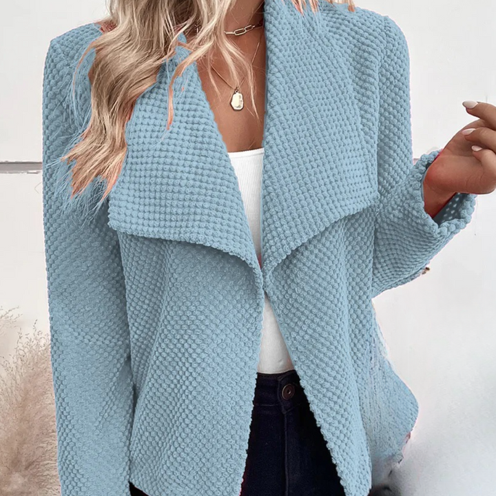 Fenella - Elegant ensfarvet cardigan til kvinder