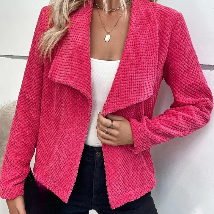Fenella - Elegant ensfarvet cardigan til kvinder