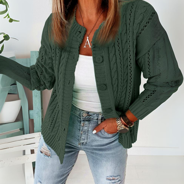 Margherita - Strikket cardigan med knapper til kvinder