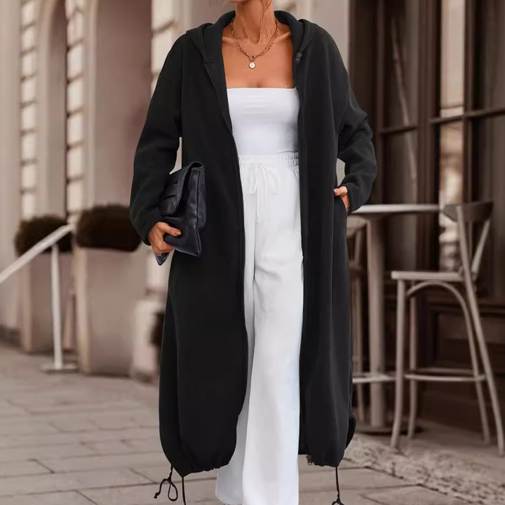 Meryl - Afslappet lang løs cardigan til kvinder