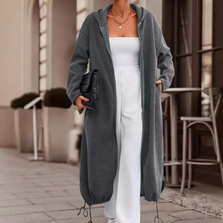 Meryl - Afslappet lang løs cardigan til kvinder