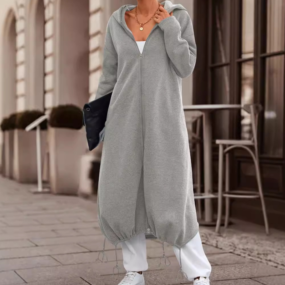 Meryl - Afslappet lang løs cardigan til kvinder