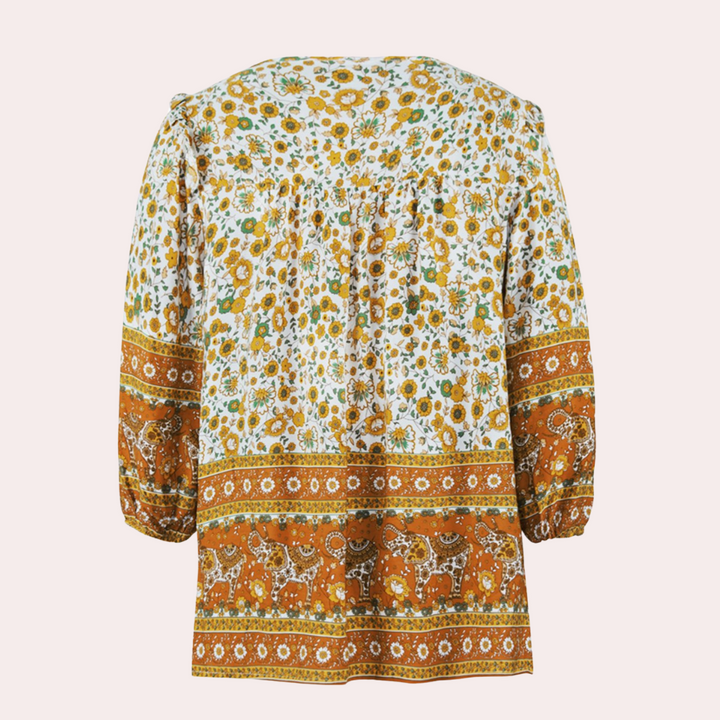 Georgina - Let blomstret bluse til kvinder