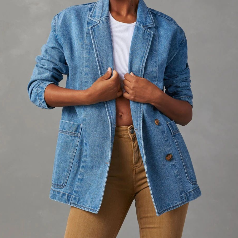 Nessa - Elegant denimjakke til kvinder