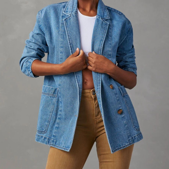 Nessa - Elegant denimjakke til kvinder
