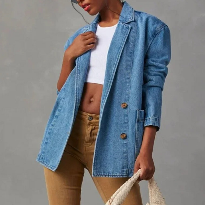Nessa - Elegant denimjakke til kvinder