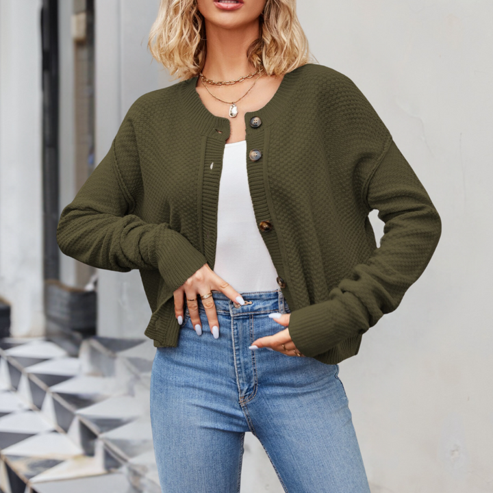 Amaryllis - Moderigtig løs cardigan til kvinder