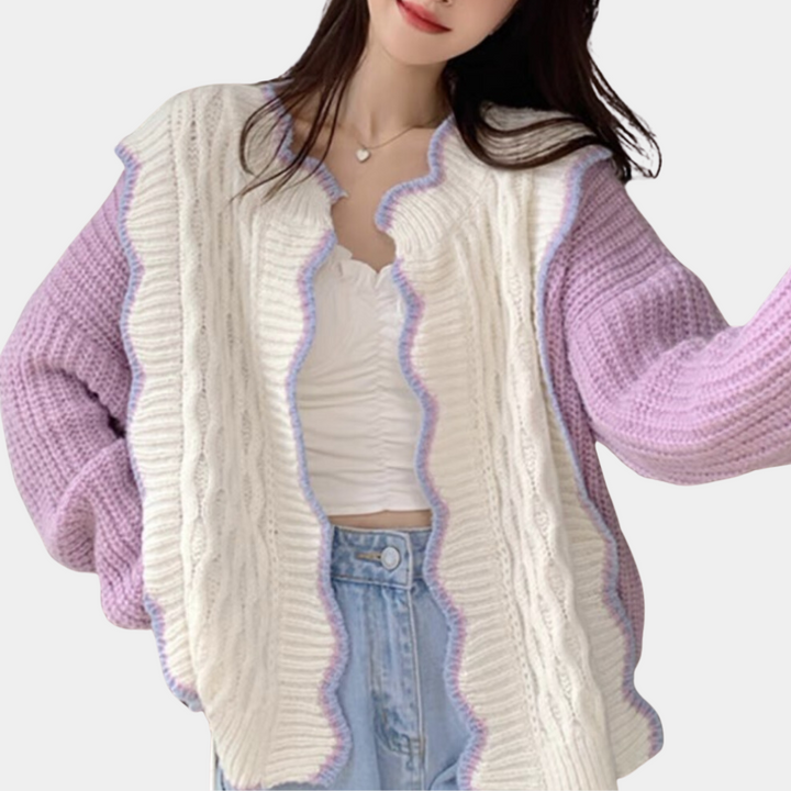 Melusina - Stilfuld strikket cardigan til kvinder