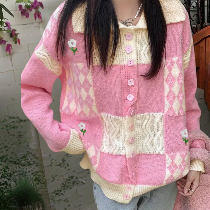 Christelle - Elegant Ternet Cardigan til Kvinder