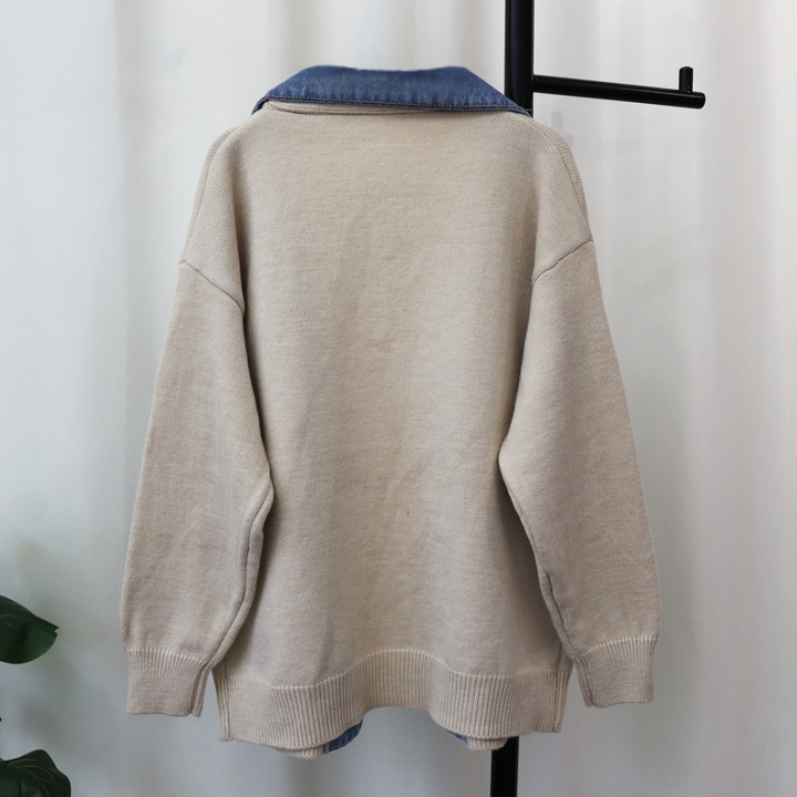 Hadria - Denim-cardigan til kvinder med åben front