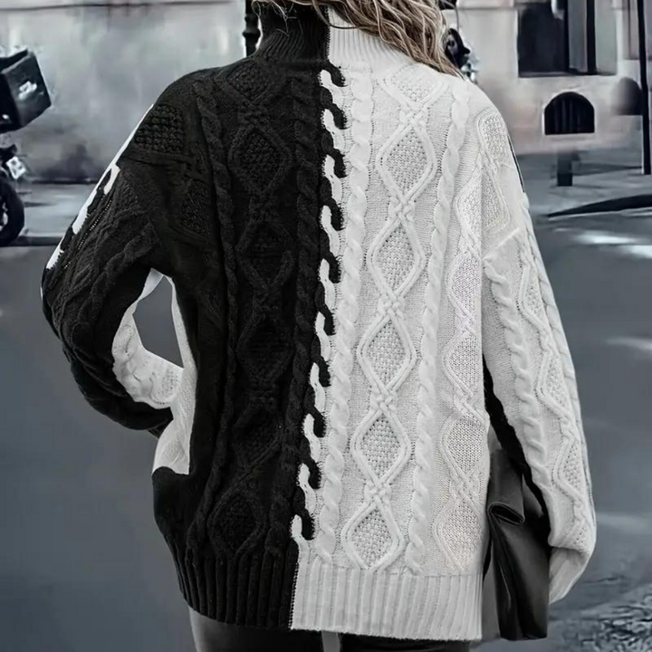 Lujza – Klassisk Rullekravesweater til Kvinder