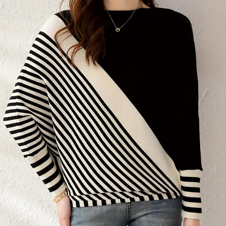 Oleda - Stilfuld stribet sweater til kvinder