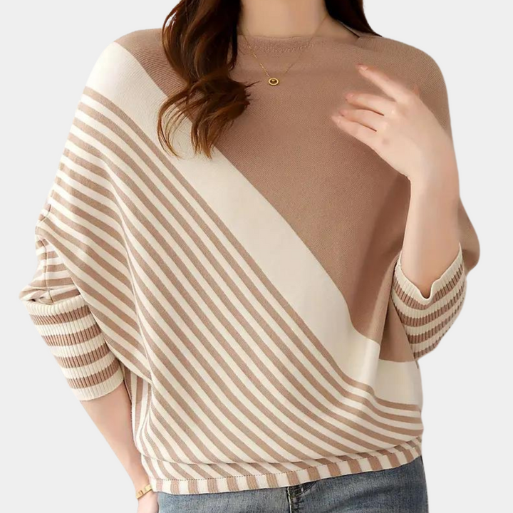 Oleda - Stilfuld stribet sweater til kvinder