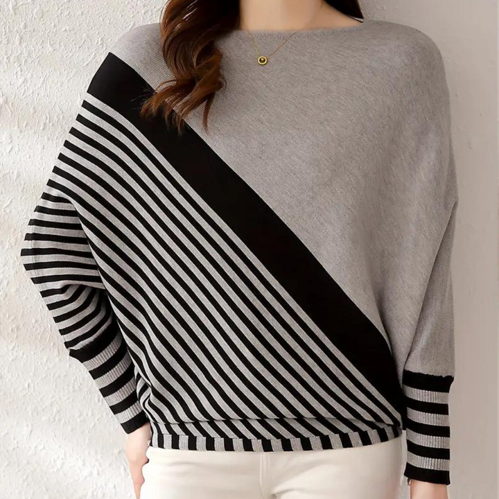 Oleda - Stilfuld stribet sweater til kvinder