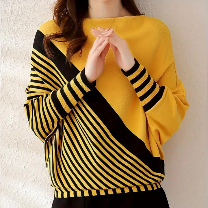 Oleda - Stilfuld stribet sweater til kvinder